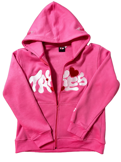 Take Five Pink " ∞ love " Zip-Up Hoodie