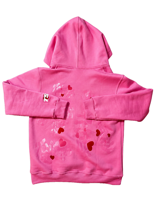 Take Five Pink " ∞ love " Zip-Up Hoodie